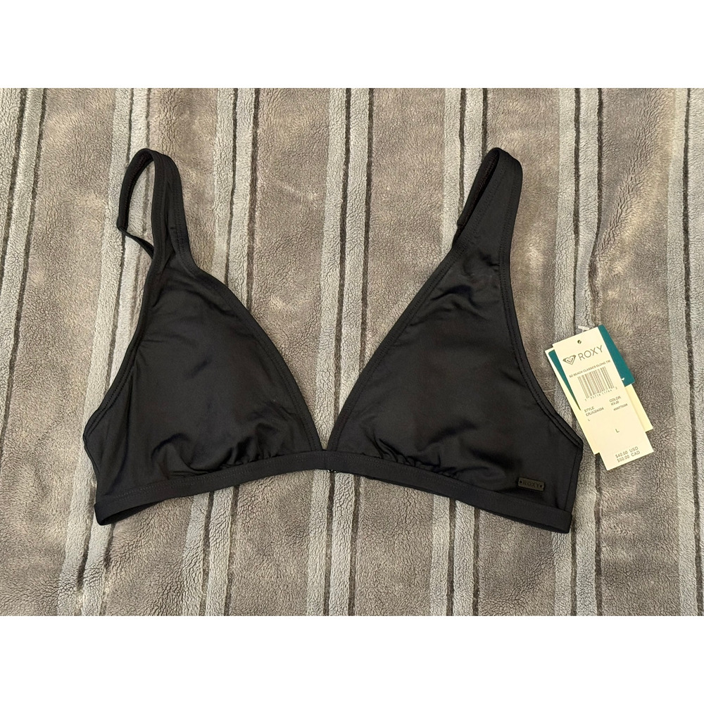 NWT Roxy Women's Beach Classic Elongated Tri Top LARGE
